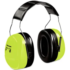 3M Peltor Optime 30 dB NRR 105 Hi-Viz Earmuffs - Hi-Viz Green