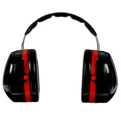 3M Peltor Optime 105 High Performance 30 dB NRR Ear Muffs - Black/Red