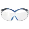 3M SecureFit 400 Series Plastic Frame Polycarbonate Lens Protective Eyewear - Black/Blue Frame/Clear Lens