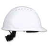 3M SecureFit H-Series 4-Point Pressure Diffusion Ratchet Suspension H-700 Front-Brim Cap with UV Indicator Hard Hats - White