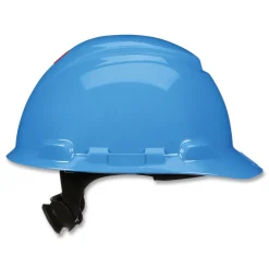 3M SecureFit H-Series 4-Point Pressure Diffusion Ratchet Suspension H-700 Cap with UV Indicator Hard Hats - Blue