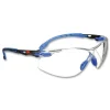3M Solus 1000 Series Safety Glasses - Blue Plastic Frame Clear Polycarbonate Lens