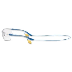 3M Virtua Plastic Frame Polycarbonate Lens Sport CCS Protective Eyewear - Blue Frame/Clear Lens