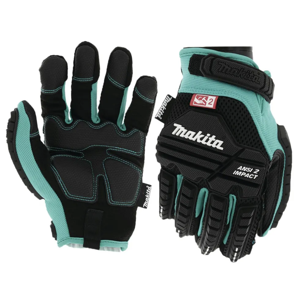 Makita Advanced ANSI 2 Impact-Rated Demolition Gloves - Medium