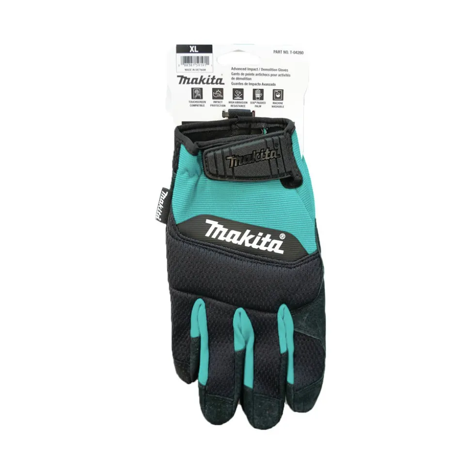 Makita Genuine Leather-Palm Performance Gloves - Medium