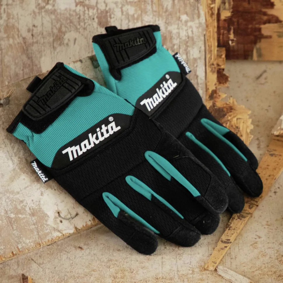 Makita Genuine Leather-Palm Performance Gloves - Medium