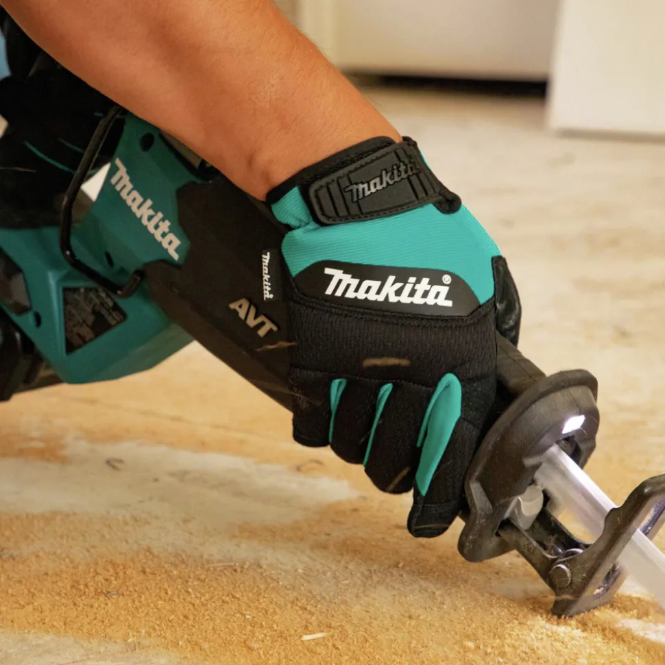 Makita Genuine Leather-Palm Performance Gloves - Medium