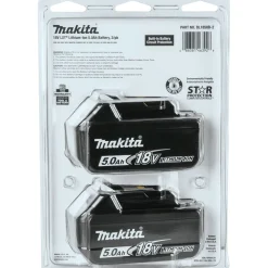 Makita 2-Piece 18V LXT Lithium-Ion Batteries (5 Ah)