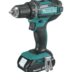 Makita 18V LXT Brushed Lithium-Ion 1/2 in. Cordless Drill Driver/1/4 in. Impact Driver Combo Kit (1.5 Ah)