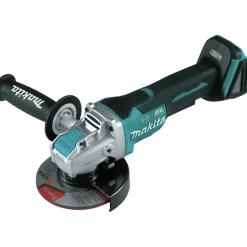 Makita 18V LXT Brushless Lithium-Ion 4-1/2 in. / 5 in. Cordless Paddle Switch X-LOCK Angle Grinder with AFT (Tool Only)
