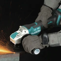 Makita 18V LXT Brushless Lithium-Ion 4-1/2 in. / 5 in. Cordless Paddle Switch X-LOCK Angle Grinder with AFT (Tool Only)