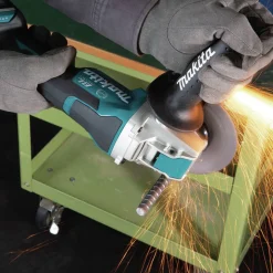 Makita 18V LXT Brushless Lithium-Ion 4-1/2 in. / 5 in. Cordless Paddle Switch X-LOCK Angle Grinder with AFT (Tool Only)