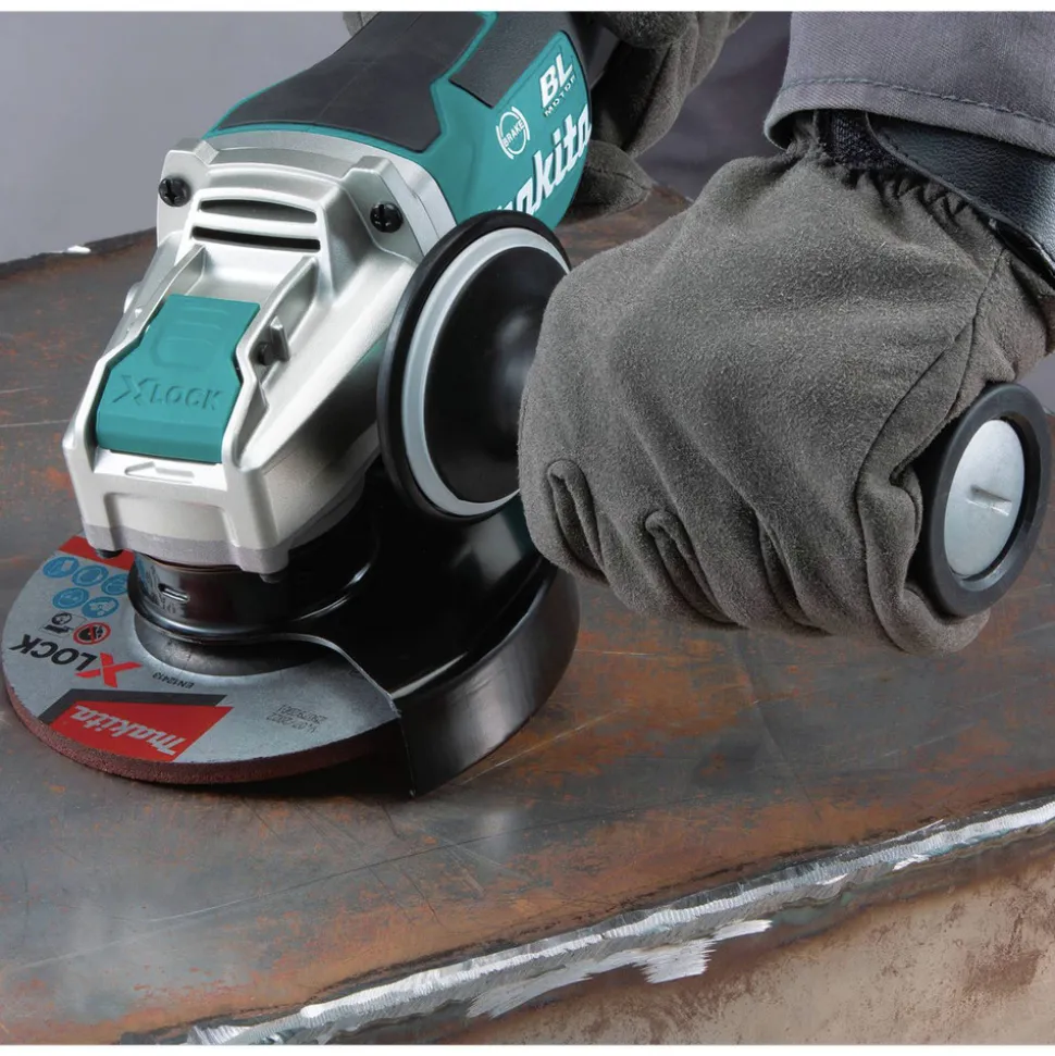 Makita 18V LXT Brushless Lithium-Ion 4-1/2 in. / 5 in. Cordless Paddle Switch X-LOCK Angle Grinder with AFT (Tool Only)