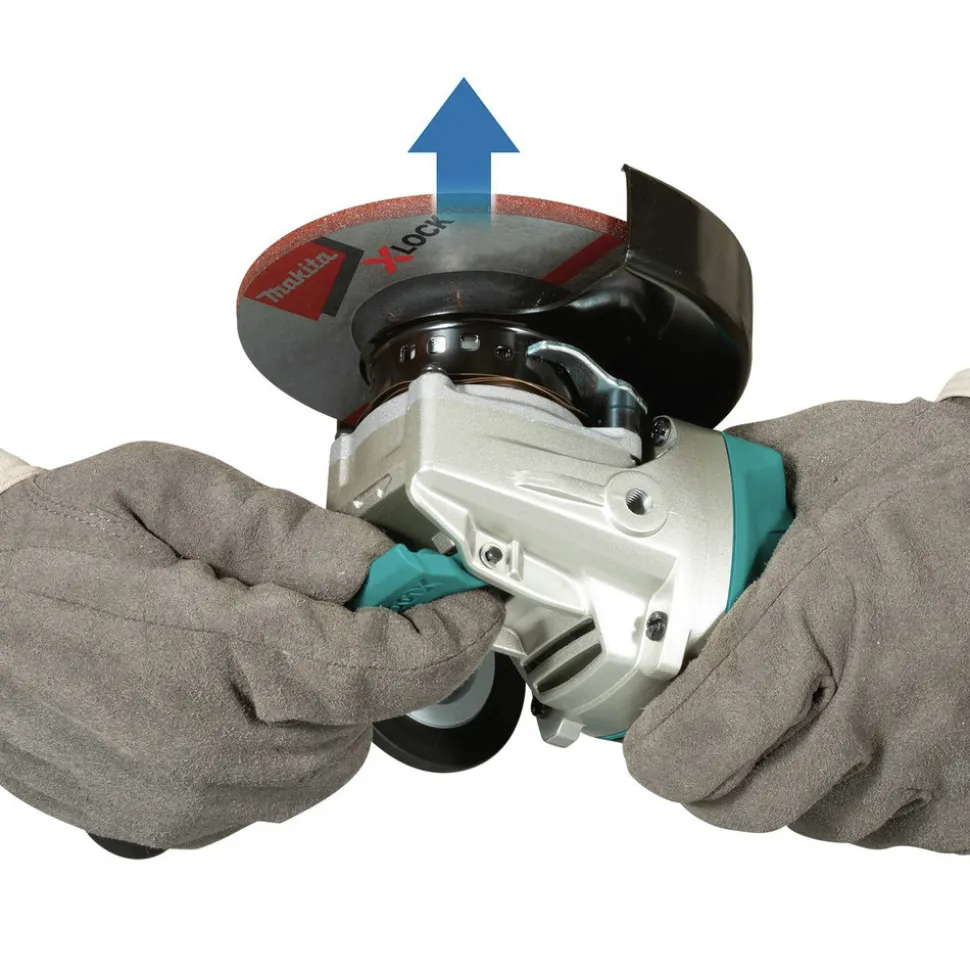 Makita 18V LXT Brushless Lithium-Ion 4-1/2 in. / 5 in. Cordless Paddle Switch X-LOCK Angle Grinder with AFT (Tool Only)