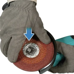 Makita 18V LXT Brushless Lithium-Ion 4-1/2 in. / 5 in. Cordless Paddle Switch X-LOCK Angle Grinder with AFT (Tool Only)