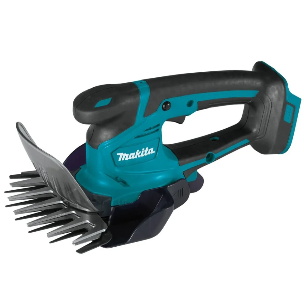 Makita 18V LXT Cordless Couple Shaft Power Head with 13 in. String Trimmer Attachment and 6‑5/16 in. Cordless Grass Shear Bundle