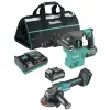 Makita 40V max XGT 1‑3/16 in. SDS‑Plus Rotary Hammer Kit with Interchangeable Chuck and 4‑1/2 in. / 5 in. Angle Grinder with Electric Brake Virtual Bundle