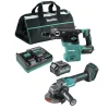 Makita 40V max XGT 1‑3/16 in. SDS‑Plus Cordless Rotary Hammer Kit with 4 Ah Battery and 4‑1/2 in. / 5 in. Angle Grinder with Electric Brake Virtual Bundle