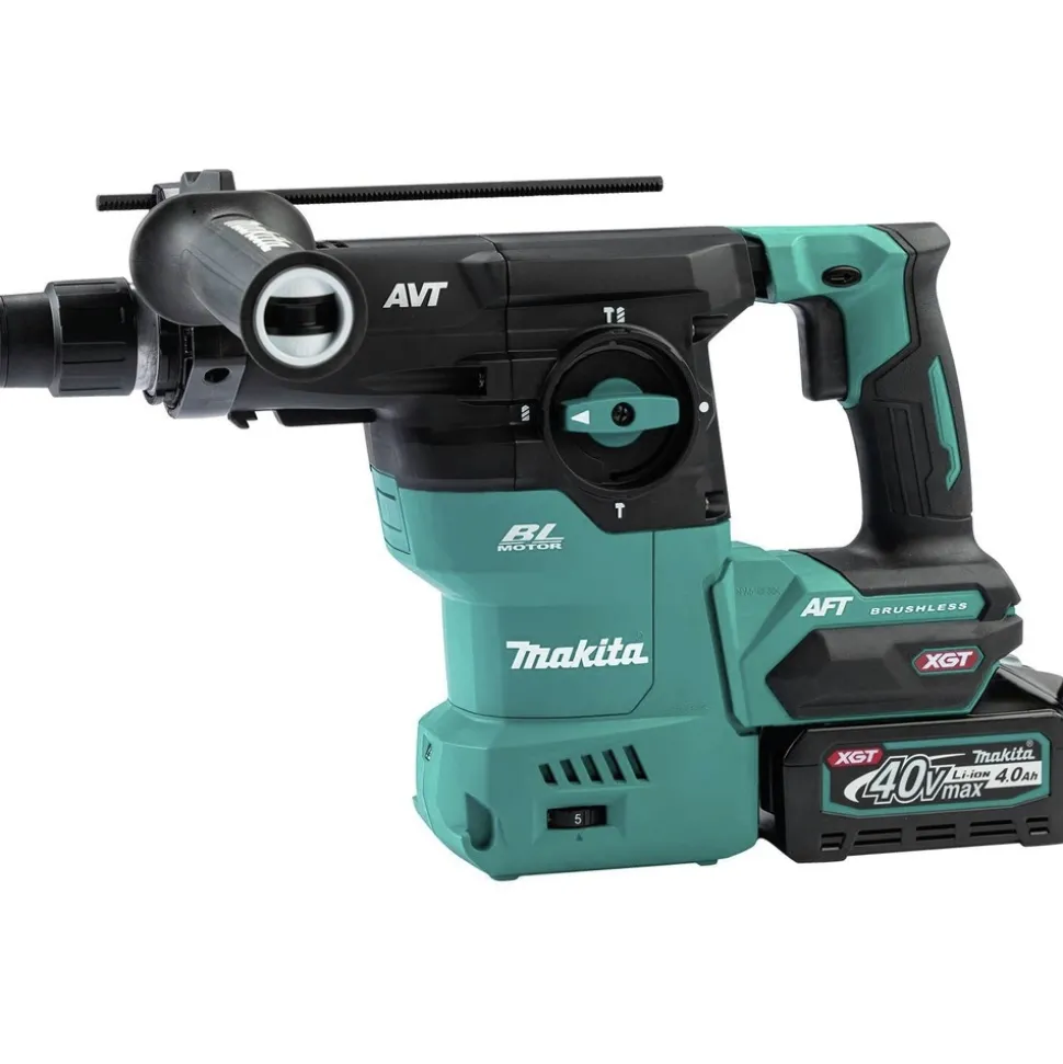 Makita 40V max XGT 1‑3/16 in. SDS‑Plus Cordless Rotary Hammer Kit with 4 Ah Battery and 4‑1/2 in. / 5 in. Angle Grinder with Electric Brake Virtual Bundle