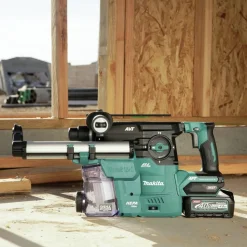 Makita 40V max XGT 1‑3/16 in. SDS‑Plus Cordless Rotary Hammer Kit with Dust Extractor and 4‑1/2 in. / 5 in. Angle Grinder with Electric Brake Virtual Bundle