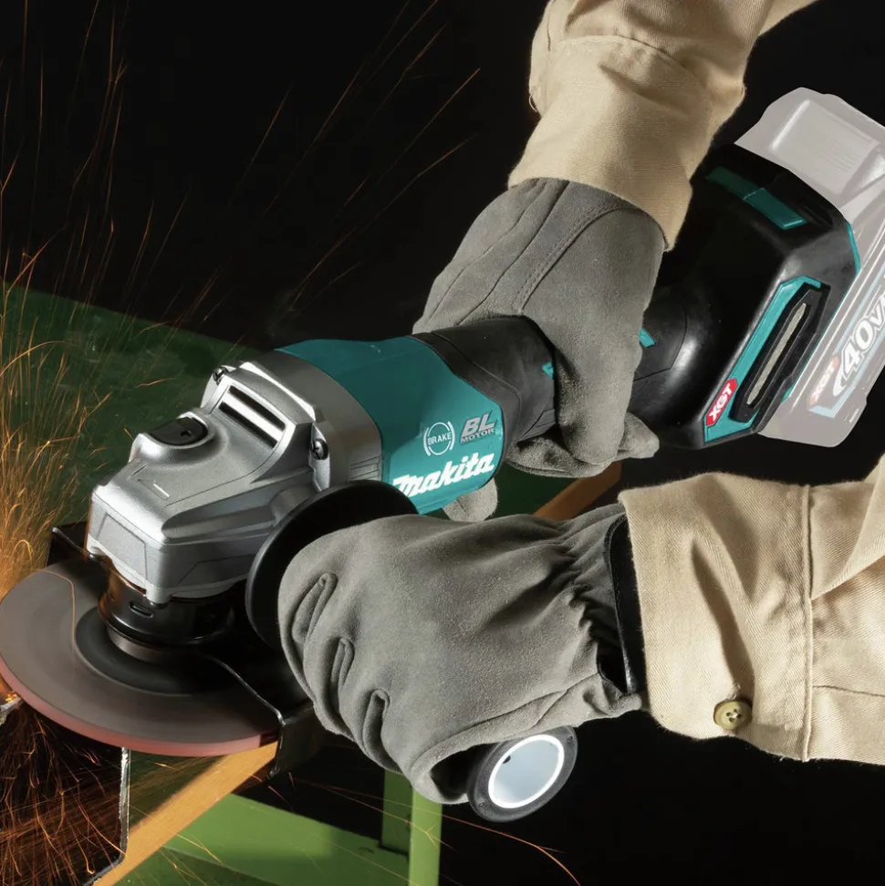 Makita 40V max XGT Brushless Lithium-Ion 4-1/2 in./5 in. Cordless Paddle Switch Angle Grinder with Electric Brake (Tool Only)