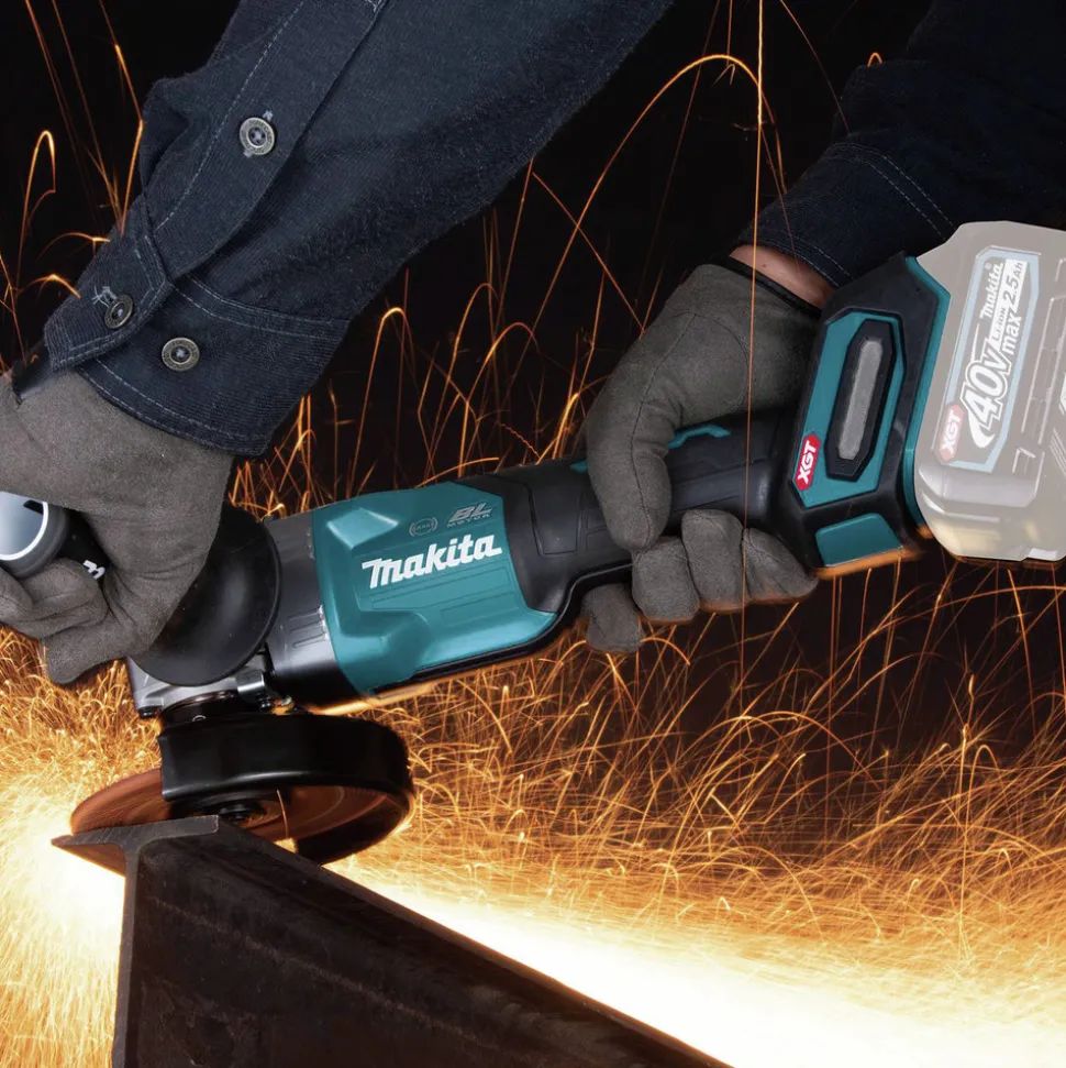 Makita 40V max XGT Brushless Lithium-Ion 4-1/2 in./5 in. Cordless Paddle Switch Angle Grinder with Electric Brake (Tool Only)