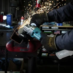 Makita 40V max XGT Brushless Lithium-Ion 4-1/2 in./5 in. Cordless Paddle Switch Angle Grinder with Electric Brake (Tool Only)