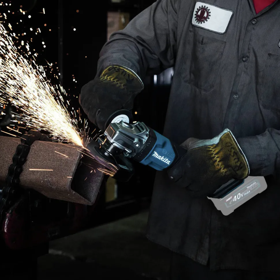 Makita 40V max XGT Brushless Lithium-Ion 4-1/2 in./5 in. Cordless Paddle Switch Angle Grinder with Electric Brake (Tool Only)