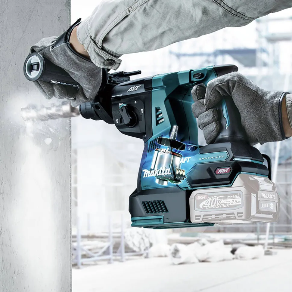 Makita 40V max XGT Brushless Lithium-Ion 1-1/8 in. Cordless AVT Rotary Hammer with Interchangeable Chuck (Tool Only)