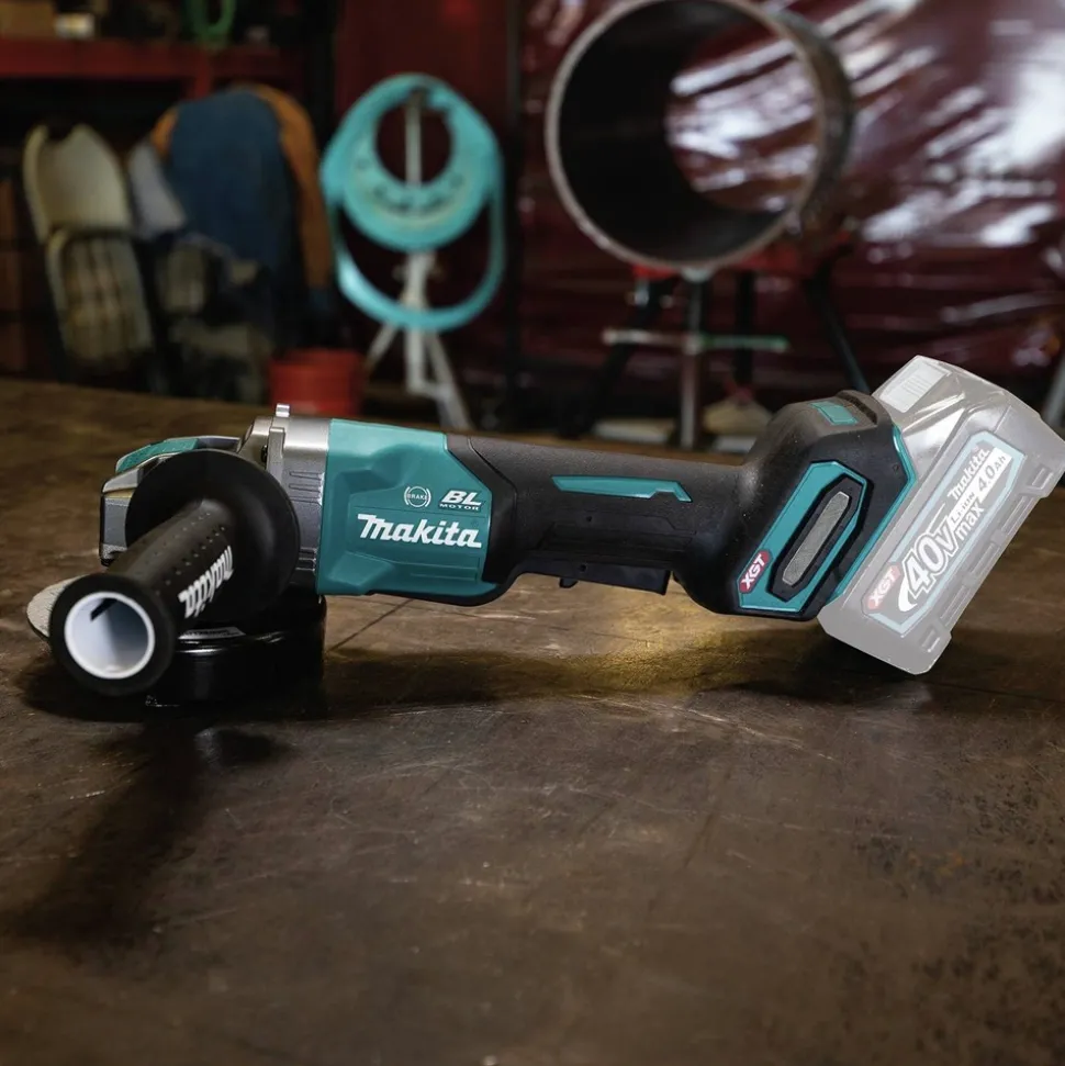 Makita 40V MAX XGT Brushless Lithium-Ion 5 in. Cordless X-LOCK Paddle Switch Angle Grinder (Tool Only)