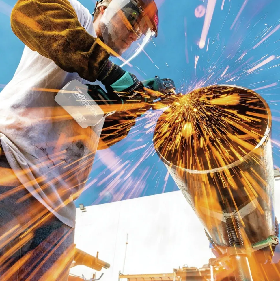 Makita 40V MAX XGT Brushless Lithium-Ion 5 in. Cordless X-LOCK Paddle Switch Angle Grinder (Tool Only)