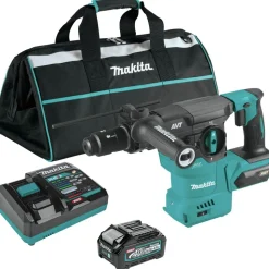 Makita 40V Max XGT Brushless Lithium-Ion 1-3/16 in. Cordless AVT AWS Rotary Hammer Kit (4 Ah)