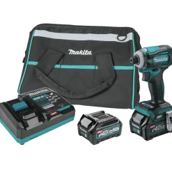 Makita 40V max XGT Brushless Lithium-Ion Cordless 4-Speed Impact Driver Kit (2.5 Ah)