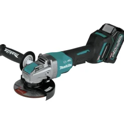 Makita 40V MAX XGT Brushless Lithium-Ion Cordless 5 in. X-LOCK Paddle Switch Angle Grinder Kit with Electric Brake (4 Ah)