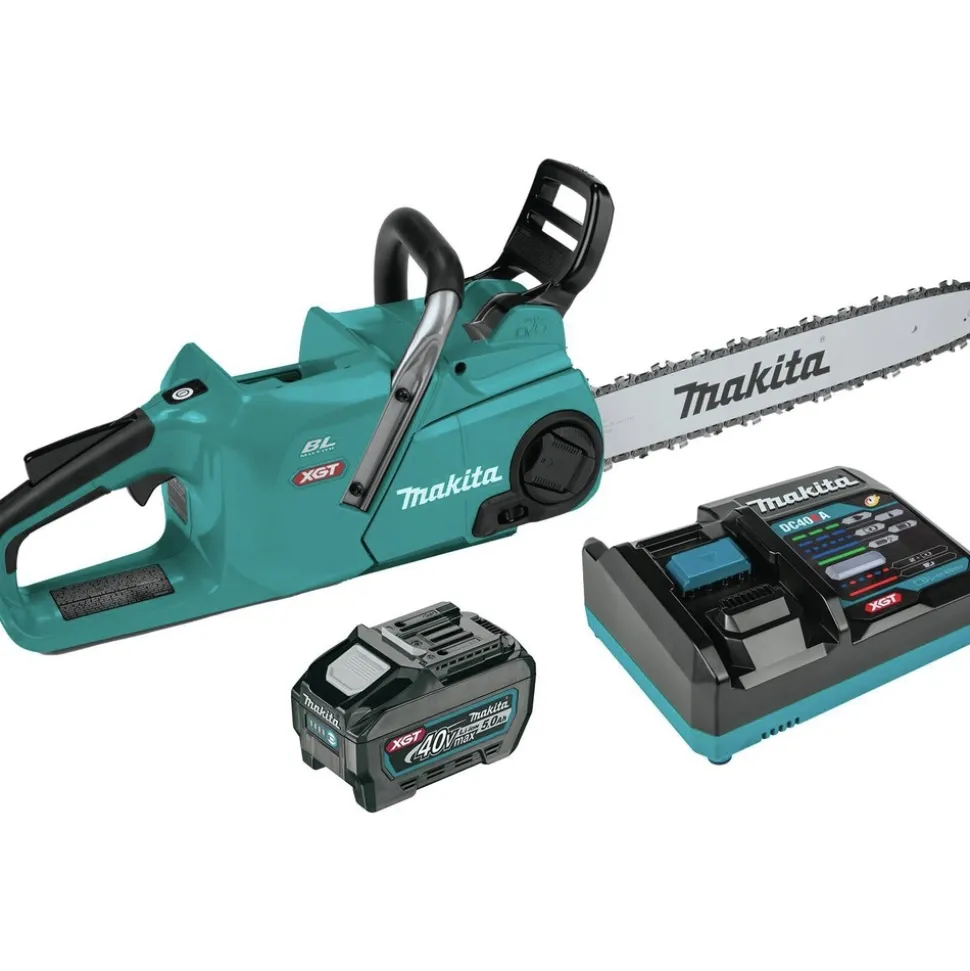 Makita 40V max XGT Brushless Lithium-Ion 18 in. Cordless Chain Saw Kit (5 Ah)