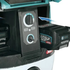 Makita 40V max XGT Brushless Lithium-Ion 2.1 Gallon Cordless Wet/Dry Dust Extractor Vacuum Kit with 2 Batteries (4 Ah)