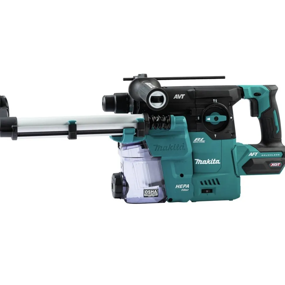 Makita 40V Max XGT Brushless Lithium-Ion 1-3/16 in. Cordless AVT AWS Rotary Hammer with Dust Extractor (Tool Only)