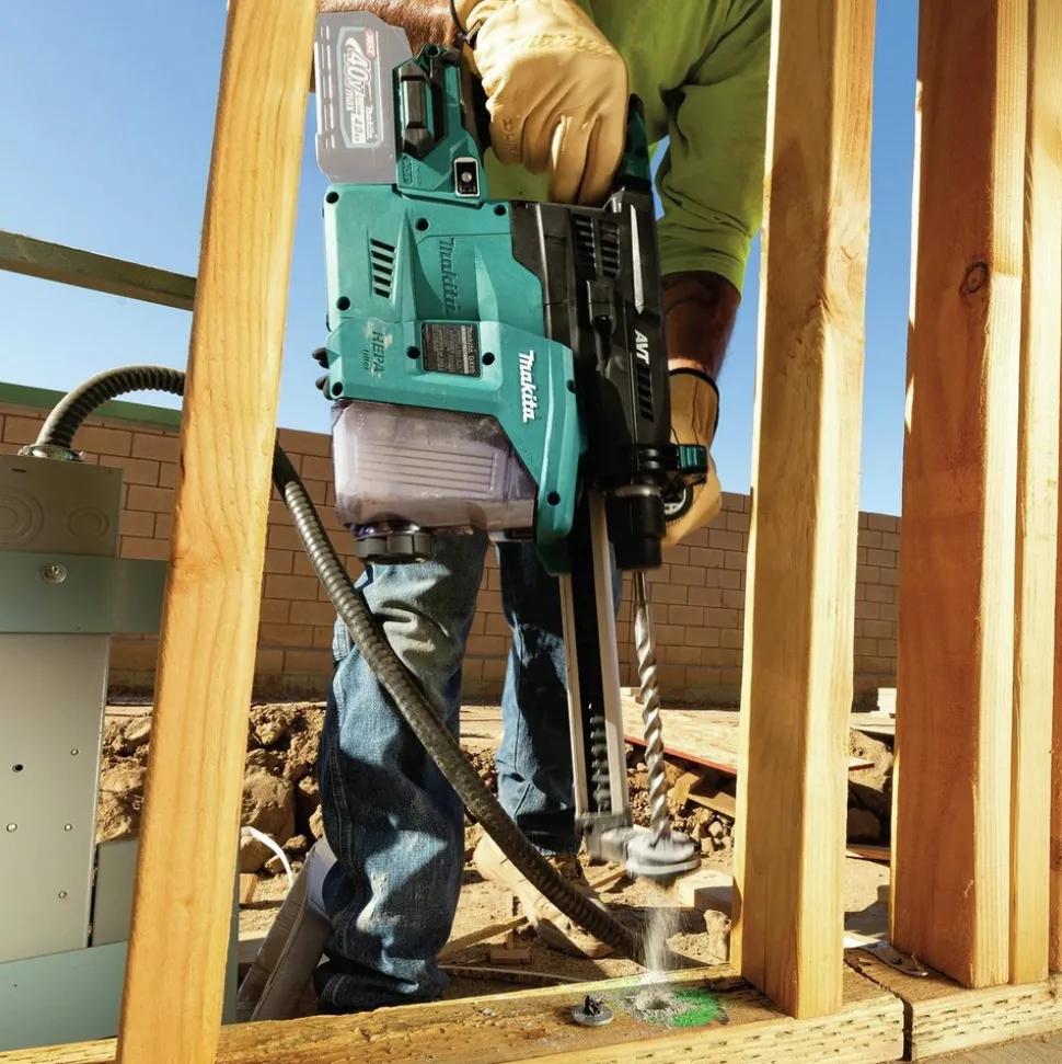 Makita 40V Max XGT Brushless Lithium-Ion 1-3/16 in. Cordless AVT AWS Rotary Hammer with Dust Extractor (Tool Only)