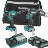 Makita 40V Max XGT Lithium-Ion Brushless 1/2 in. Cordless Hammer Drill Driver and 4-Speed Impact Driver Combo Kit with 2 Batteries (4 Ah)