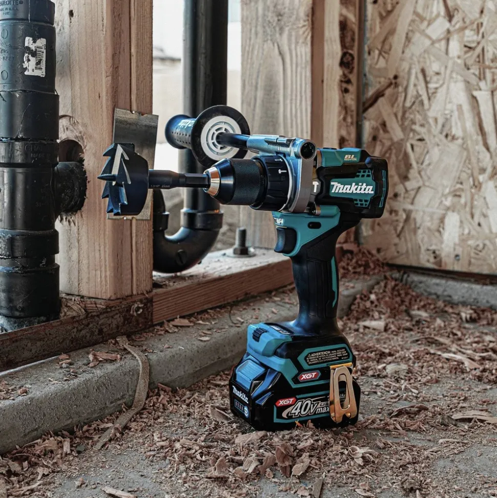 Makita 40V Max XGT Lithium-Ion Brushless 1/2 in. Cordless Hammer Drill Driver and 4-Speed Impact Driver Combo Kit with 2 Batteries (4 Ah)