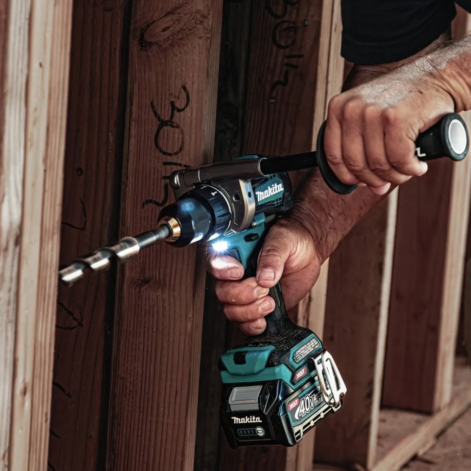 Makita 40V Max XGT Lithium-Ion Brushless 1/2 in. Cordless Hammer Drill Driver and 4-Speed Impact Driver Combo Kit with 2 Batteries (4 Ah)