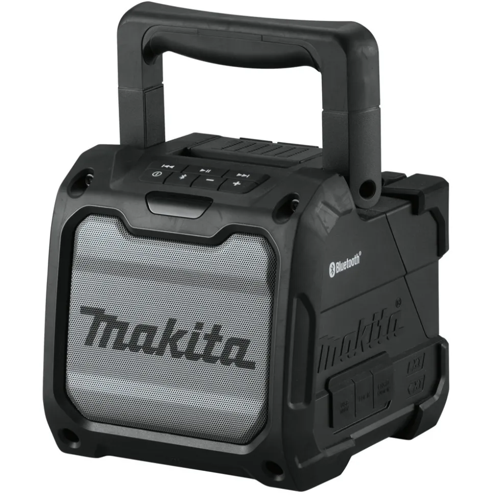 Makita 36V (18V X2) LXT Brushless Cordless String Trimmer with (2) 5 Ah Batteries and 18V LXT/12V max CXT Cordless/Corded Bluetooth Job Site Speaker Bundle