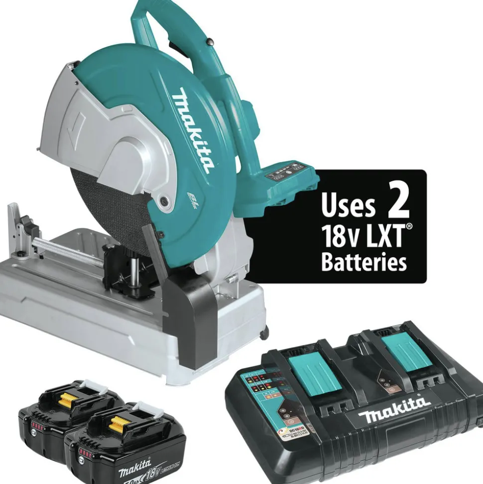 Makita 18V X2 LXT 5.0Ah Lithium-Ion Brushless Cordless 14 in. Cut-Off Saw Kit
