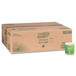Marcal 2 Ply 100% Recycled Septic Safe Bath Tissues - White (48/Carton)