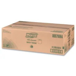 Marcal 2 Ply 100% Recycled Septic Safe Bath Tissues - White (48/Carton)