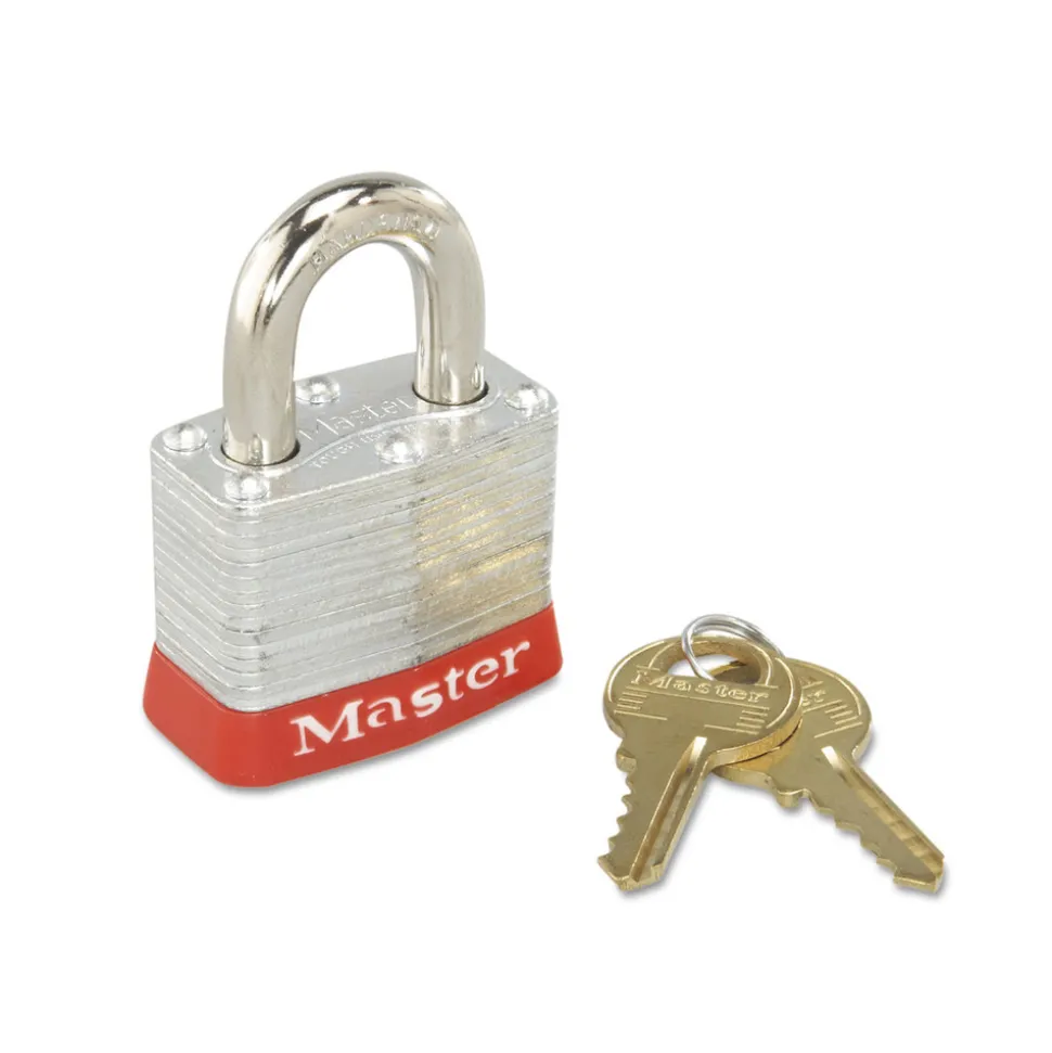 Master Lock 3RED 4 Pin Tumbler Steel Body Safety Padlock