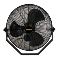 Master MAC-18WB 120V High Velocity 18 in. Corded Wall/Ceiling Mount Fan - Black