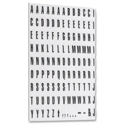 MasterVision 0.75 in. Letters Interchangeable Magnetic Board Accessories - Black
