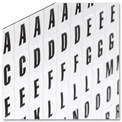 MasterVision 0.75 in. Letters Interchangeable Magnetic Board Accessories - Black