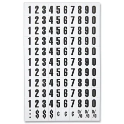 MasterVision 0.75 in. Numbers Interchangeable Magnetic Board Accessories - Black